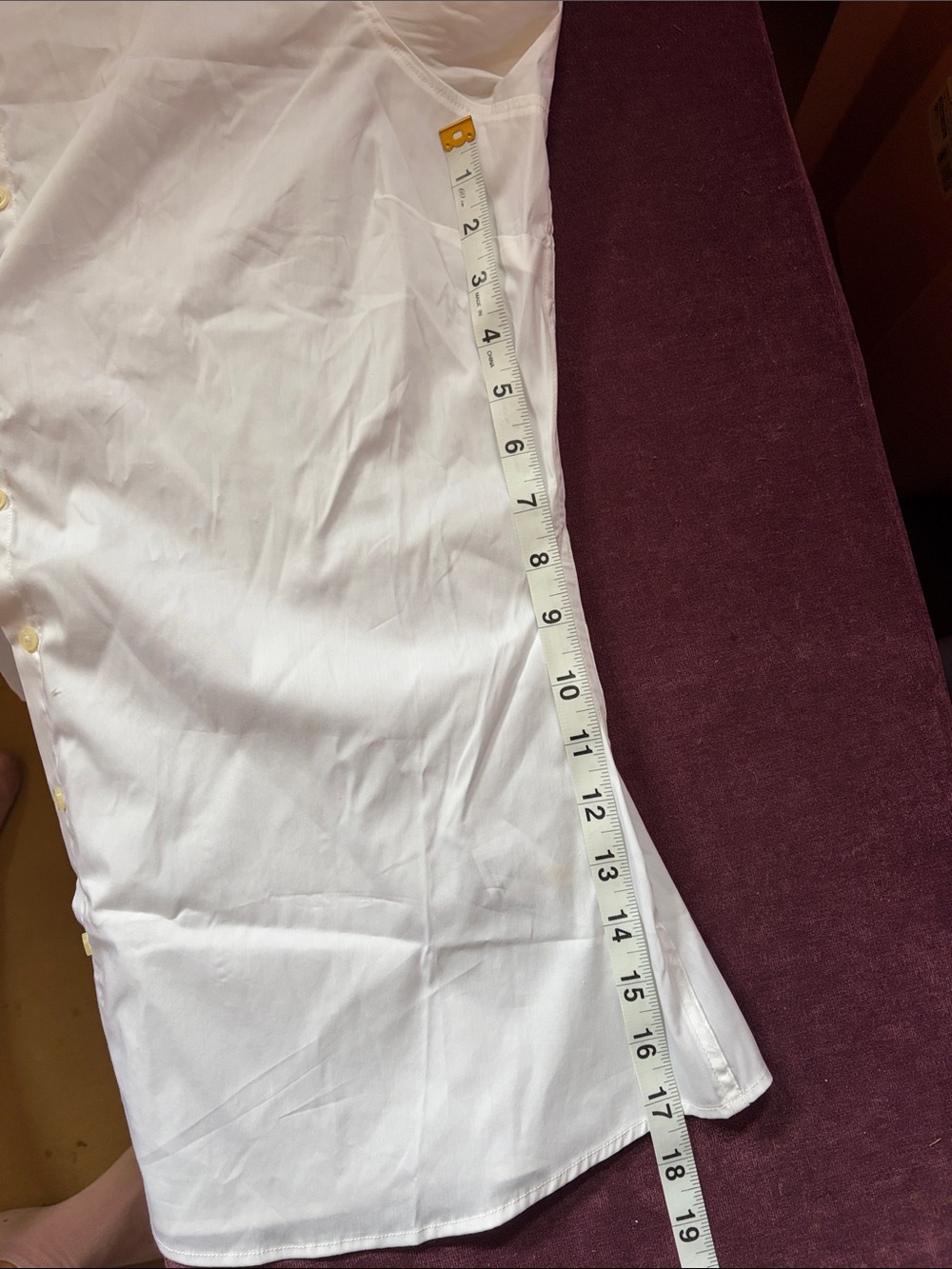 NWT Barbour White Long-Sleeve Dress Shirt with Patterned Collar Trim 14 - Picture 9 of 9